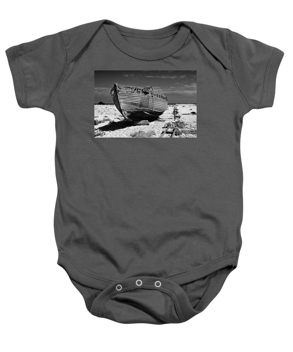 Boat Baby Onesie featuring the photograph Dungeness Decay by Bel Menpes