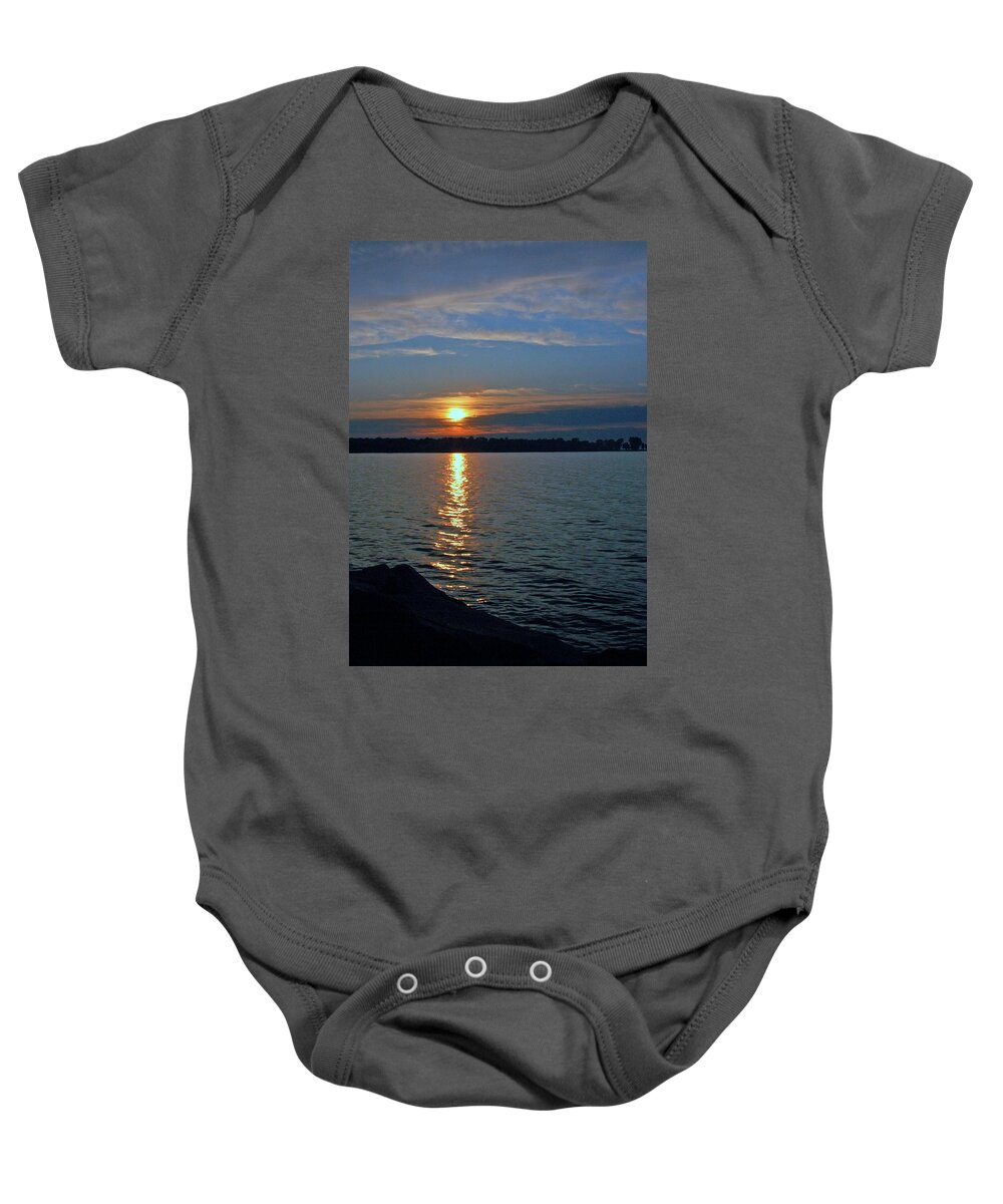 Usa Baby Onesie featuring the photograph Egg Harbor by LeeAnn McLaneGoetz McLaneGoetzStudioLLCcom