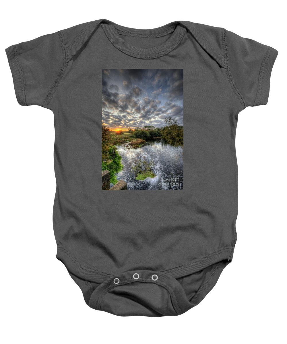 Hdr Baby Onesie featuring the photograph Fisherman Down Below by Yhun Suarez