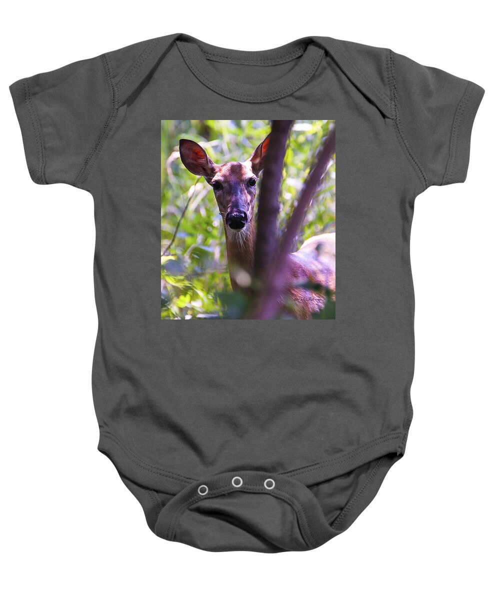 Doe Baby Onesie featuring the photograph Good Looking Lady by Ed Peterson