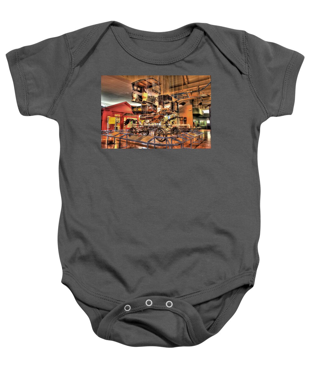  Baby Onesie featuring the photograph Henry Ford Museum Display Dearborn MI by Nicholas Grunas