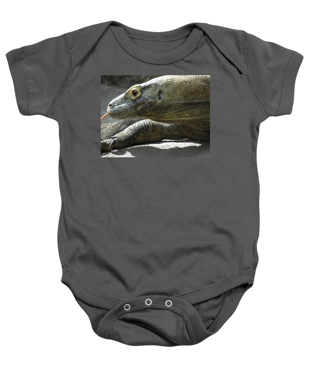 Monitor Baby Onesie featuring the photograph Hiss by Kim Galluzzo
