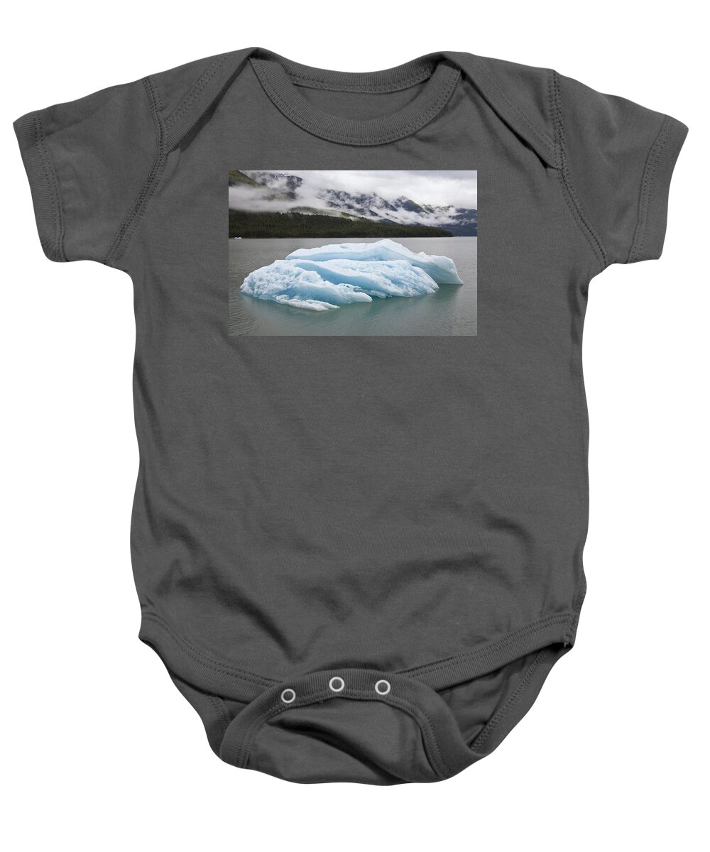Mp Baby Onesie featuring the photograph Iceberg In Endicott Arm, Inside by Konrad Wothe