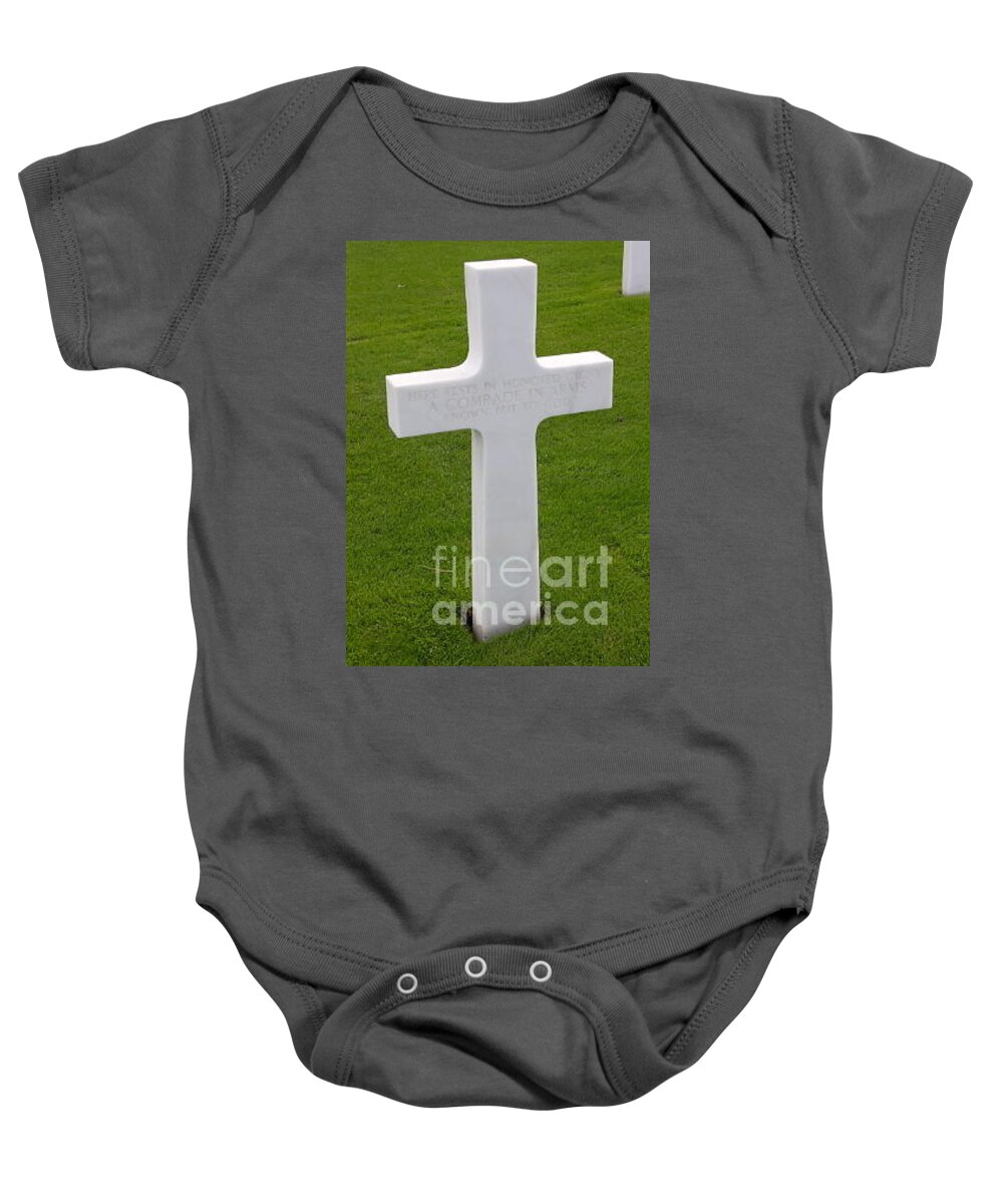 Normandy Baby Onesie featuring the photograph Known But to God by Carol Groenen