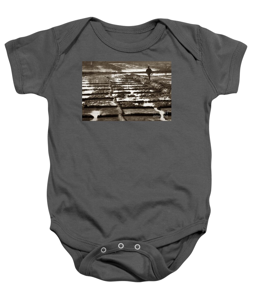 Goa Baby Onesie featuring the photograph Line By Line by Dattaram Gawade