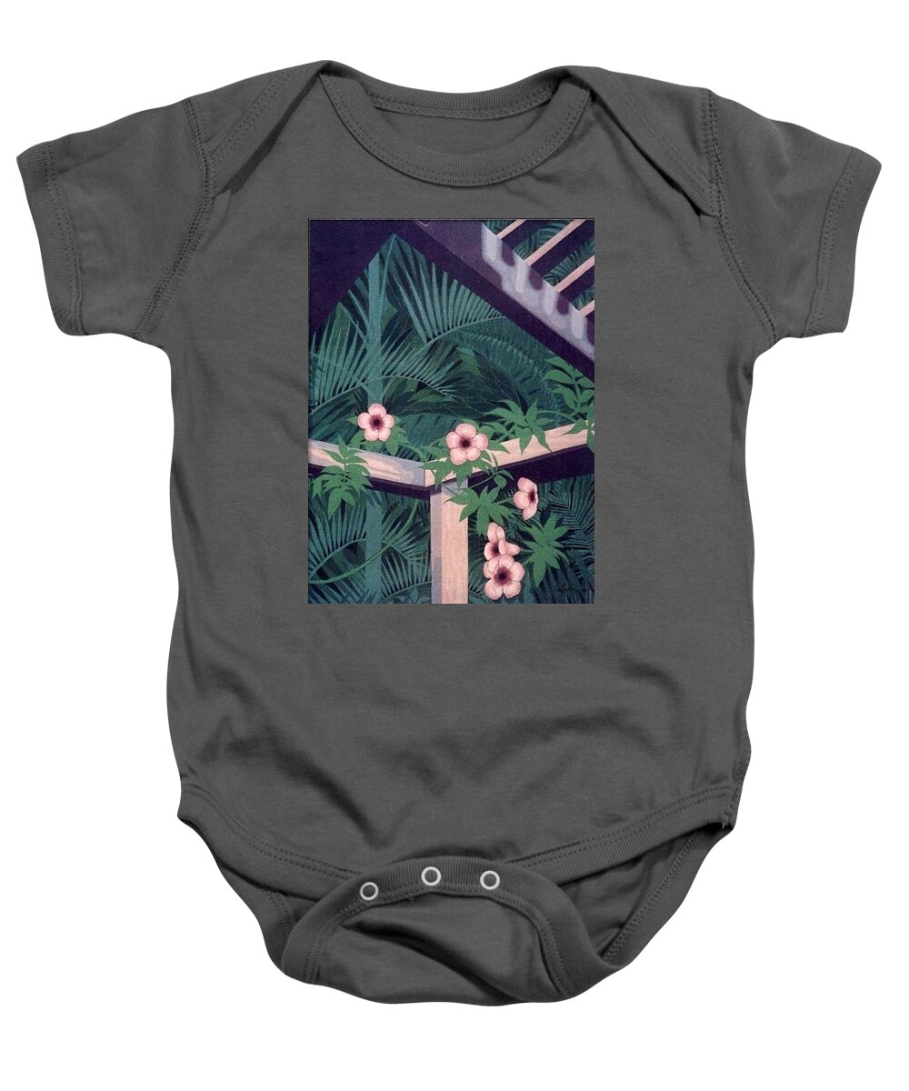 Flowers Baby Onesie featuring the painting Look Up by Richard Laeton
