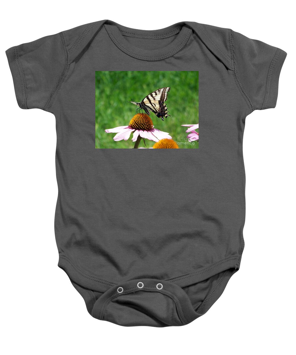 Butterflies Baby Onesie featuring the photograph Lunch Time by Dorrene BrownButterfield