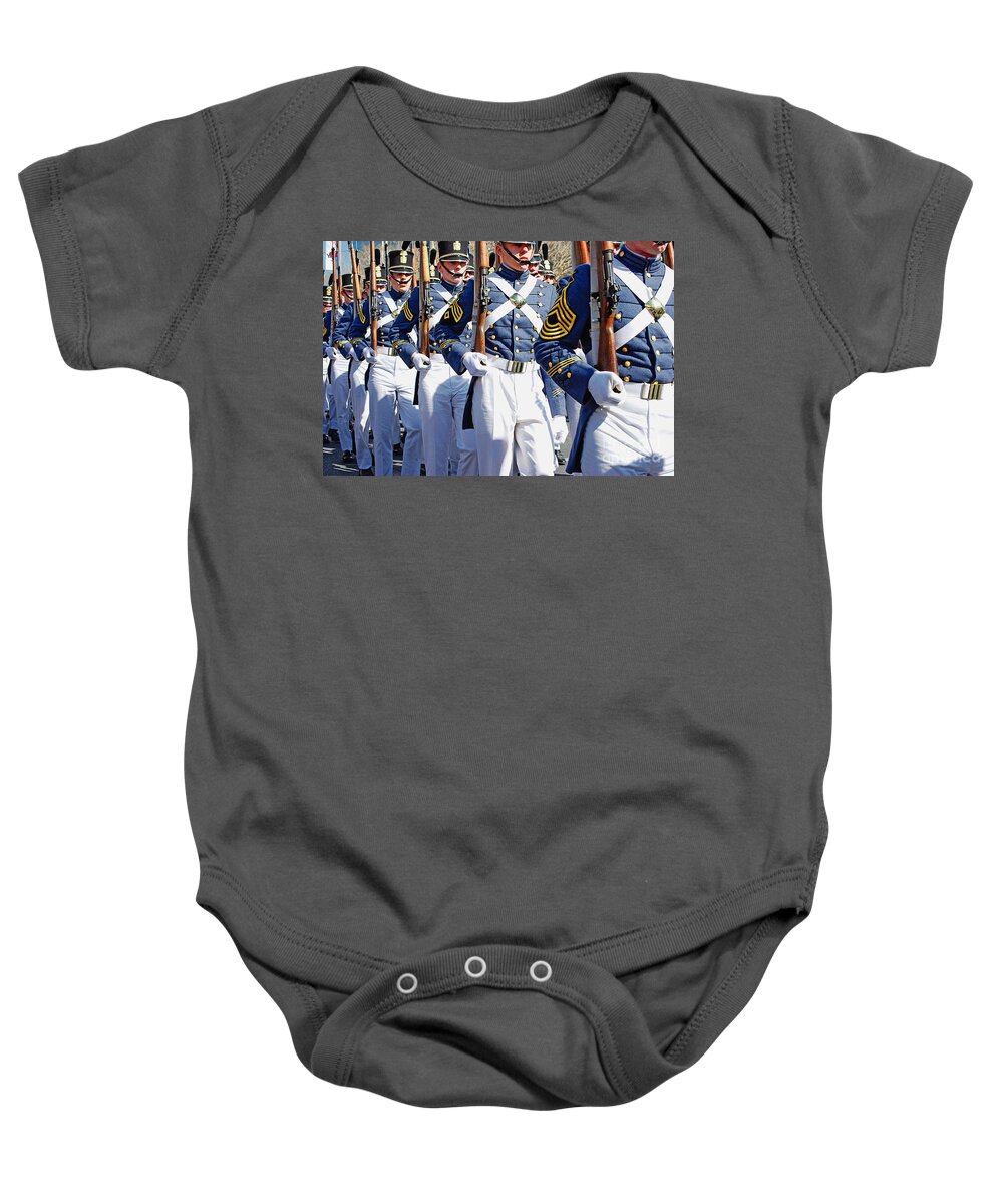 Mardi Gras Baby Onesie featuring the photograph Mardi Gras Marching Soldiers by Kathleen K Parker