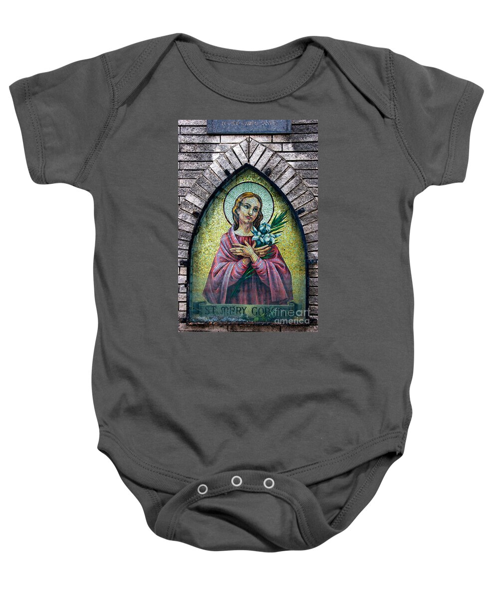 Mosaic Baby Onesie featuring the photograph New Orleans Mosaic Shrine by Kathleen K Parker