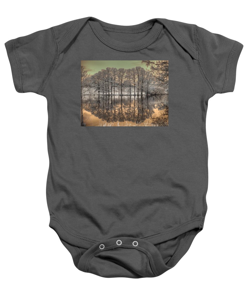 Landscape Baby Onesie featuring the photograph Reflections by Jane Linders