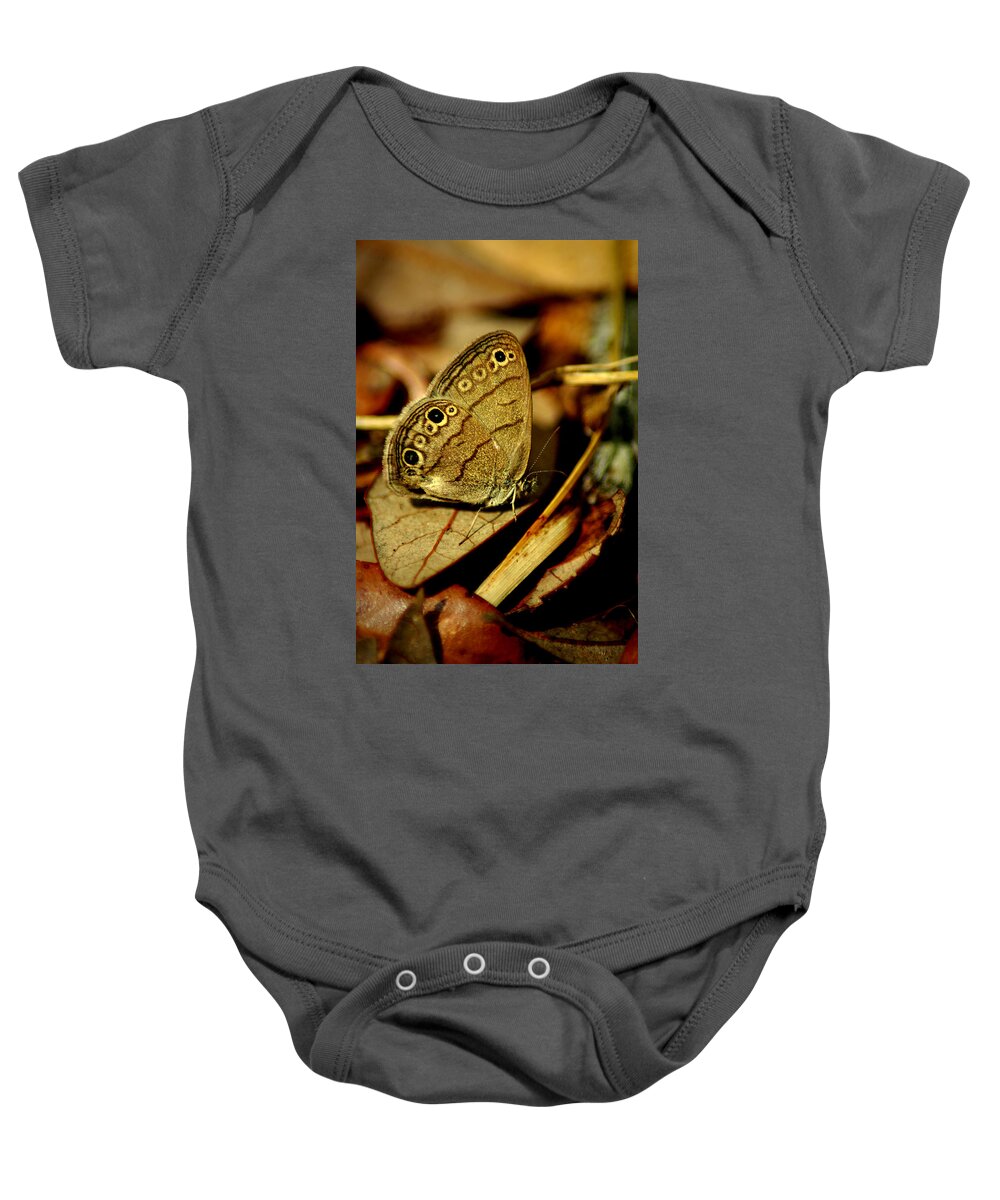 Butterfly Baby Onesie featuring the photograph Rustic by David Weeks