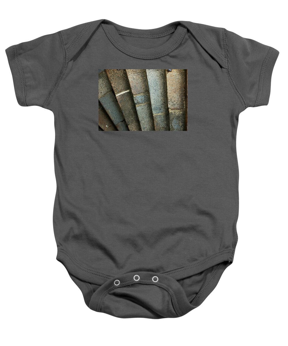 Stairs Baby Onesie featuring the photograph Stairs on the wall by RicardMN Photography