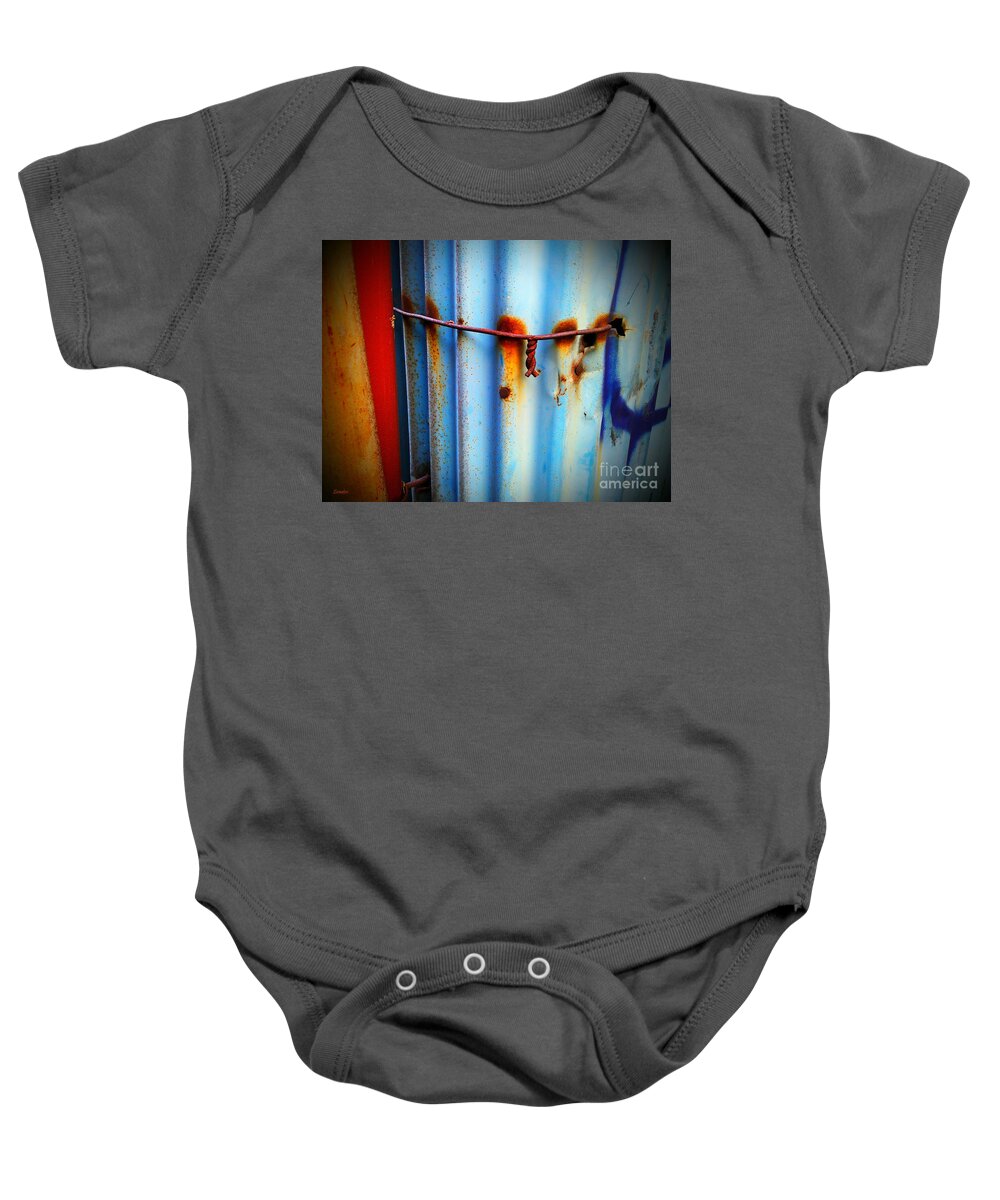 Rust Baby Onesie featuring the photograph Strong by Eena Bo