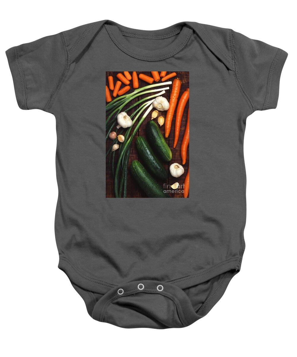 Vegetables Baby Onesie featuring the photograph Vegetables by Science Source