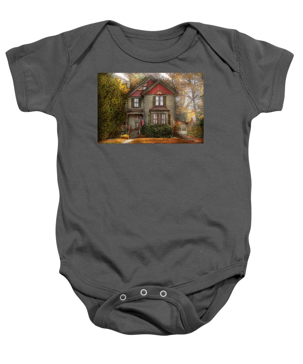 Victorian Baby Onesie featuring the photograph Victorian - Cranford NJ - Only the best things by Mike Savad
