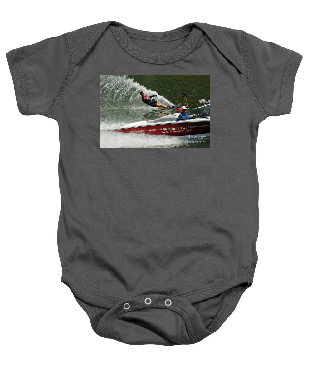 Water Skiing Baby Onesie featuring the photograph Water Skiing Magic of Water 26 by Bob Christopher
