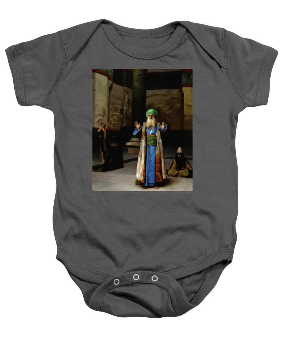 Painting Baby Onesie featuring the painting A Sultan At Prayer #1 by Mountain Dreams