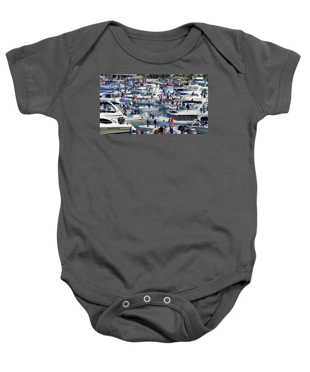 Boat Party Baby Onesie featuring the photograph Boat Party #1 by David Lee Thompson