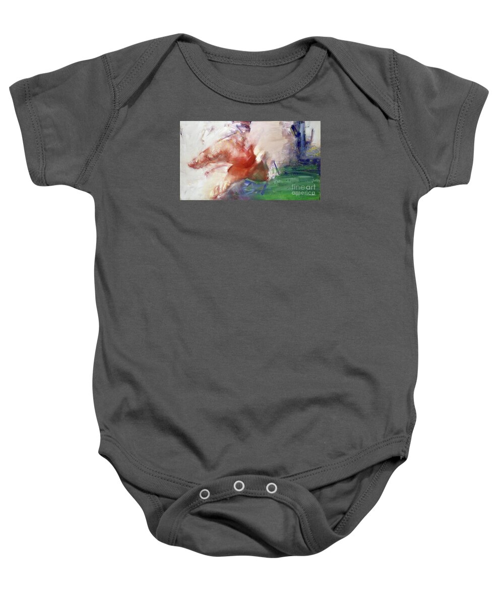 Enamel Baby Onesie featuring the painting Carla's Dream #2 by Ritchard Rodriguez