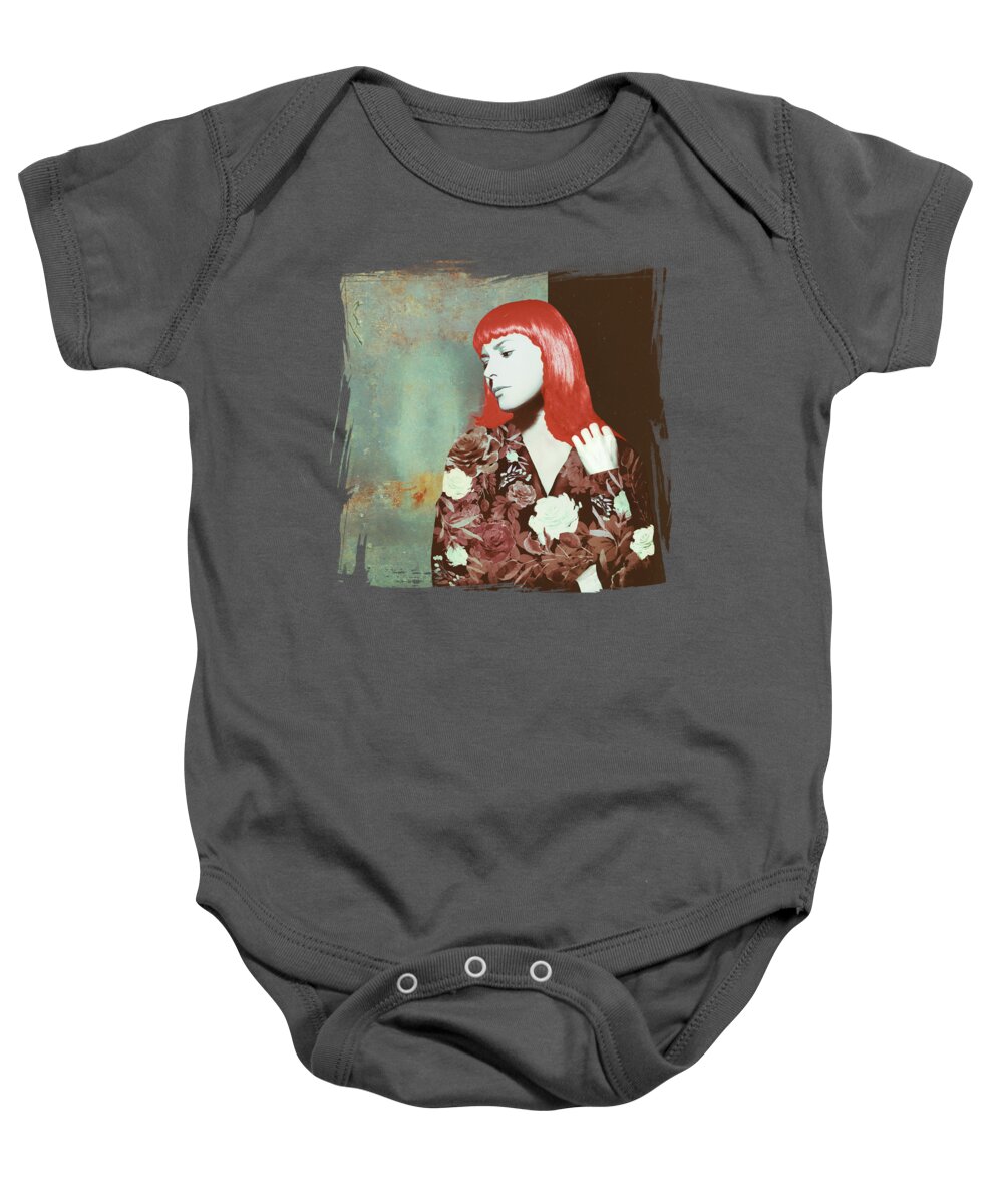 Woman Baby Onesie featuring the digital art Contemplation by Katherine Smit