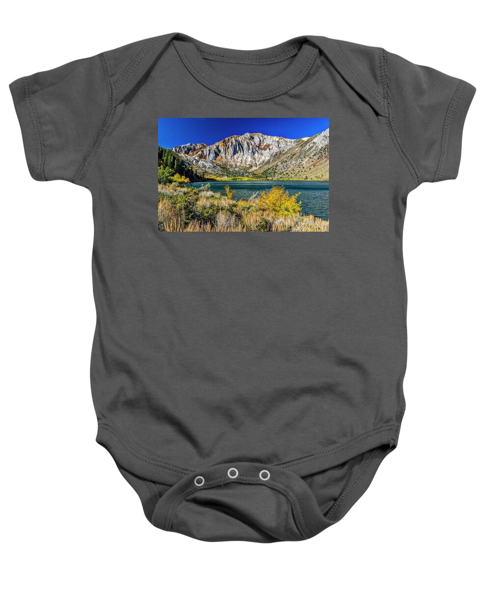 California Baby Onesie featuring the photograph Convict Lake Eastern Sierras #1 by Donald Pash