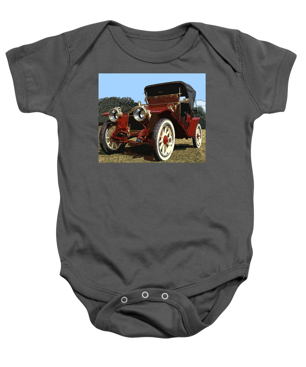 1910 Packard Baby Onesie featuring the photograph Crimson Lady #1 by James Rentz