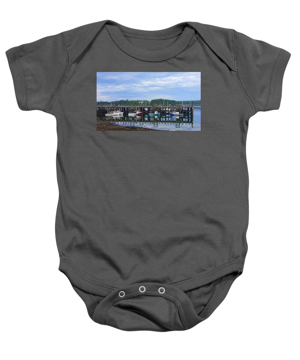 Sea Baby Onesie featuring the photograph Fishing Boats - Beaver Harbour #2 by Michael Graham