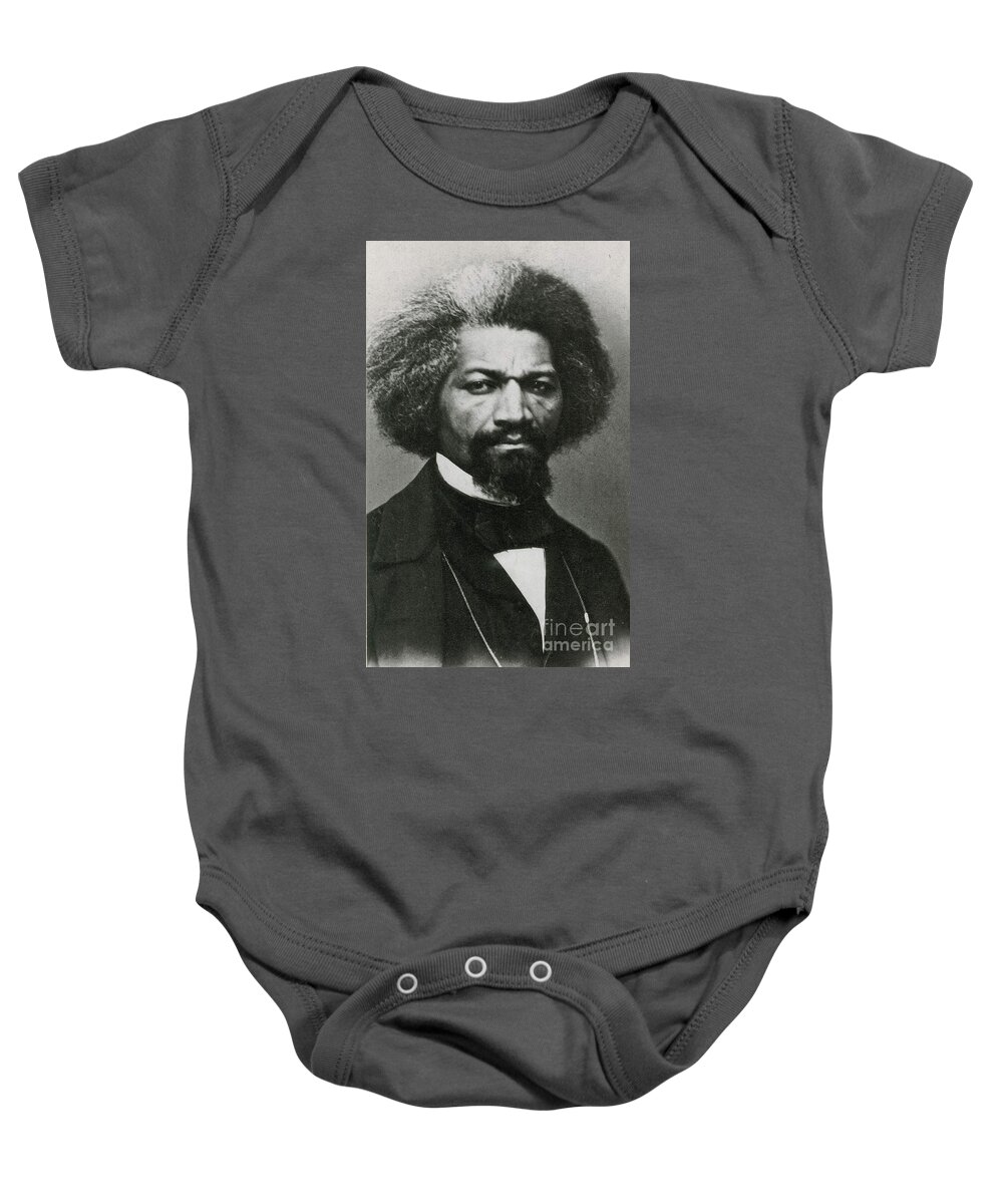 History Baby Onesie featuring the photograph Frederick Douglass, African-american by Photo Researchers