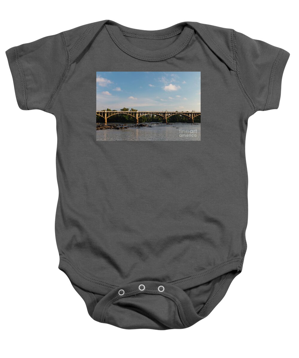 Congaree River Baby Onesie featuring the photograph Gervais Street Bridge-3 by Charles Hite