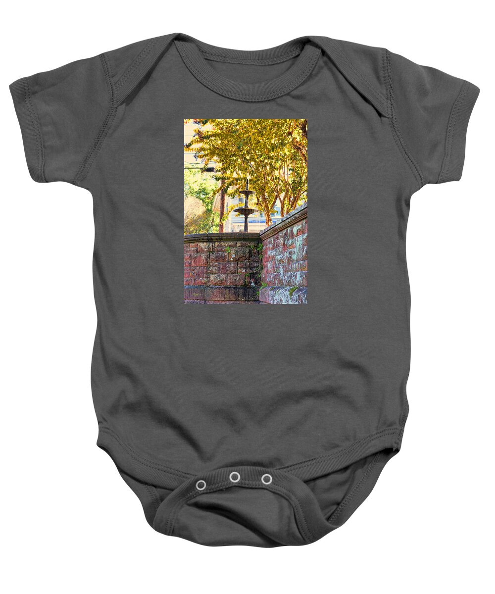 Wright Baby Onesie featuring the photograph Golden Canopy #1 by Paulette B Wright