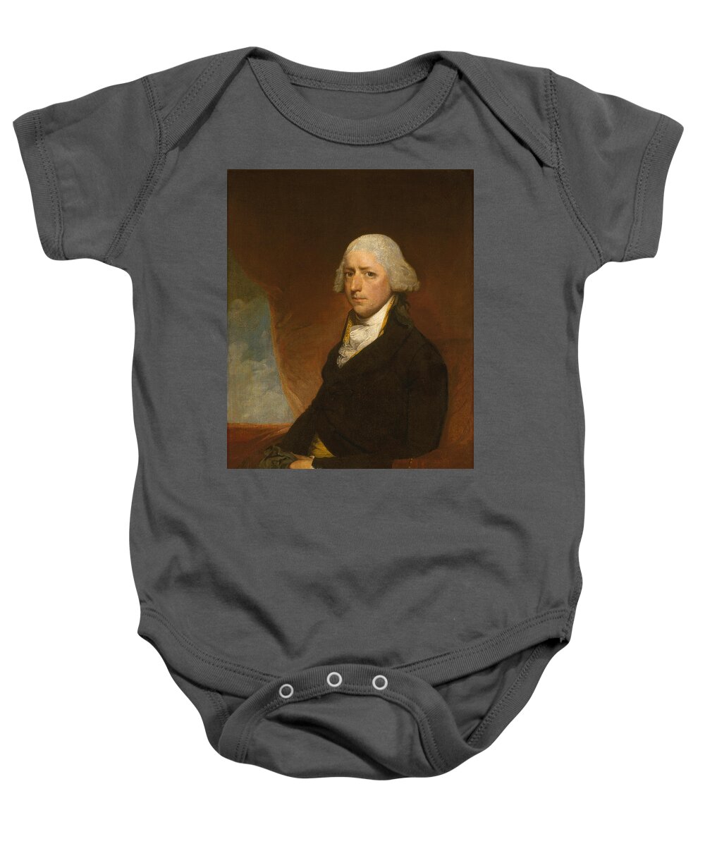 Attributed To Gilbert Stuart Baby Onesie featuring the painting John Ashe #2 by Attributed to Gilbert Stuart
