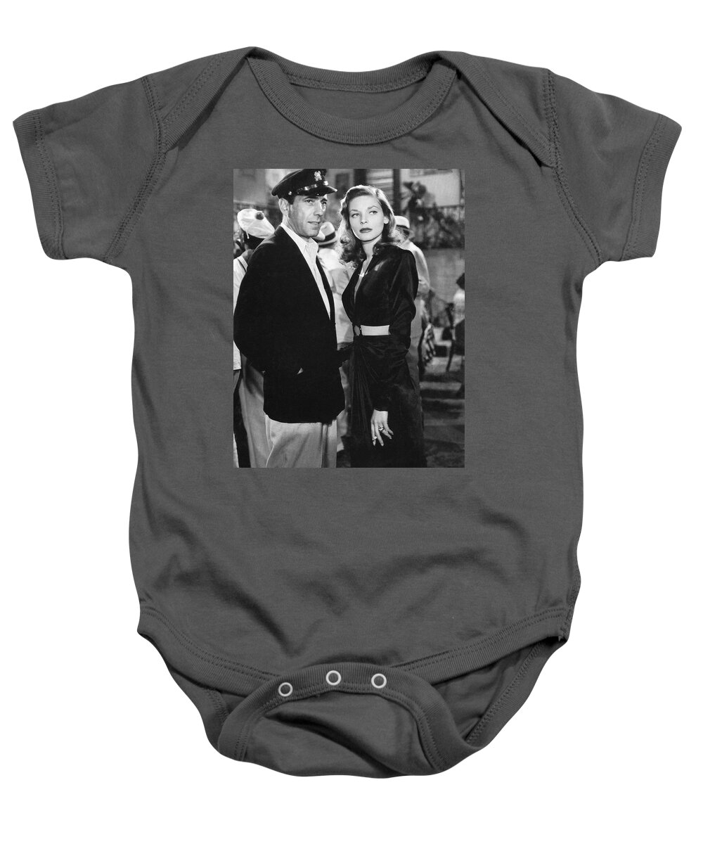 Lauren Bacall Humphrey Bogart To Have And Have Not 1944 Baby Onesie featuring the photograph Lauren Bacall Humphrey Bogart To Have and Have Not 1944 #2 by David Lee Guss