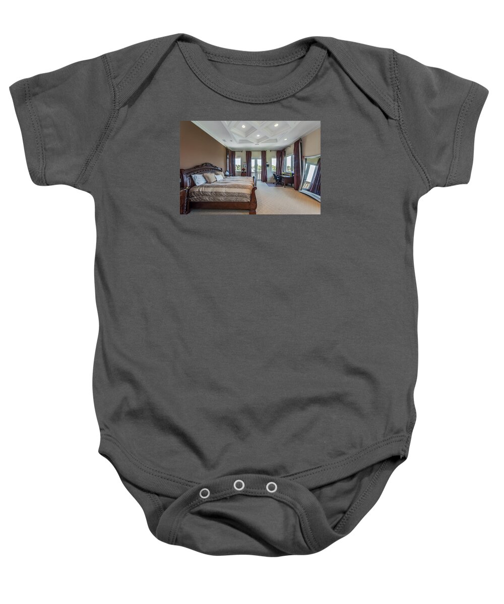 Master_bedroom Baby Onesie featuring the photograph Master Bedroom #1 by Jody Lane
