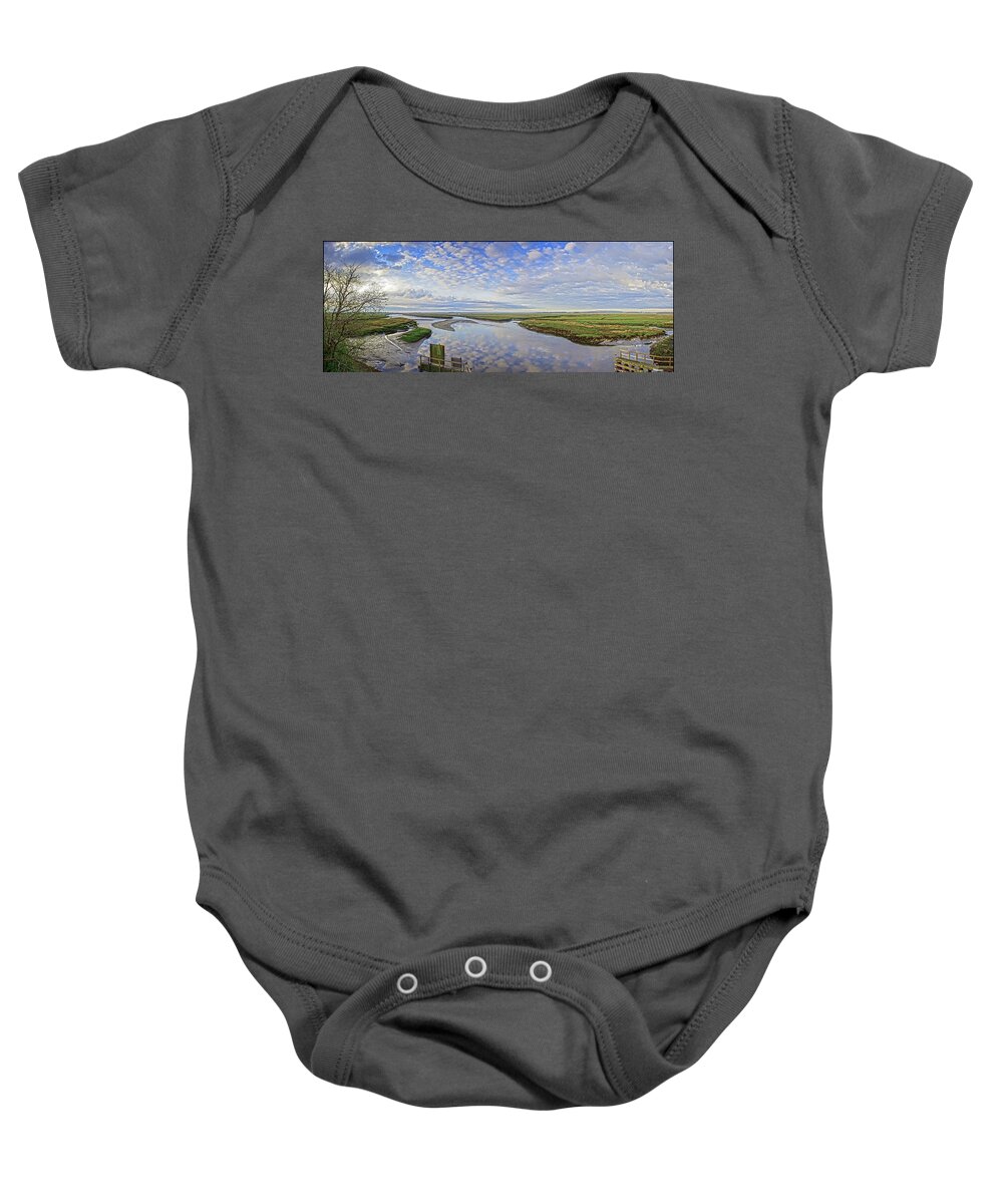 Merrimack Baby Onesie featuring the photograph Merrimack River #1 by Rick Mosher