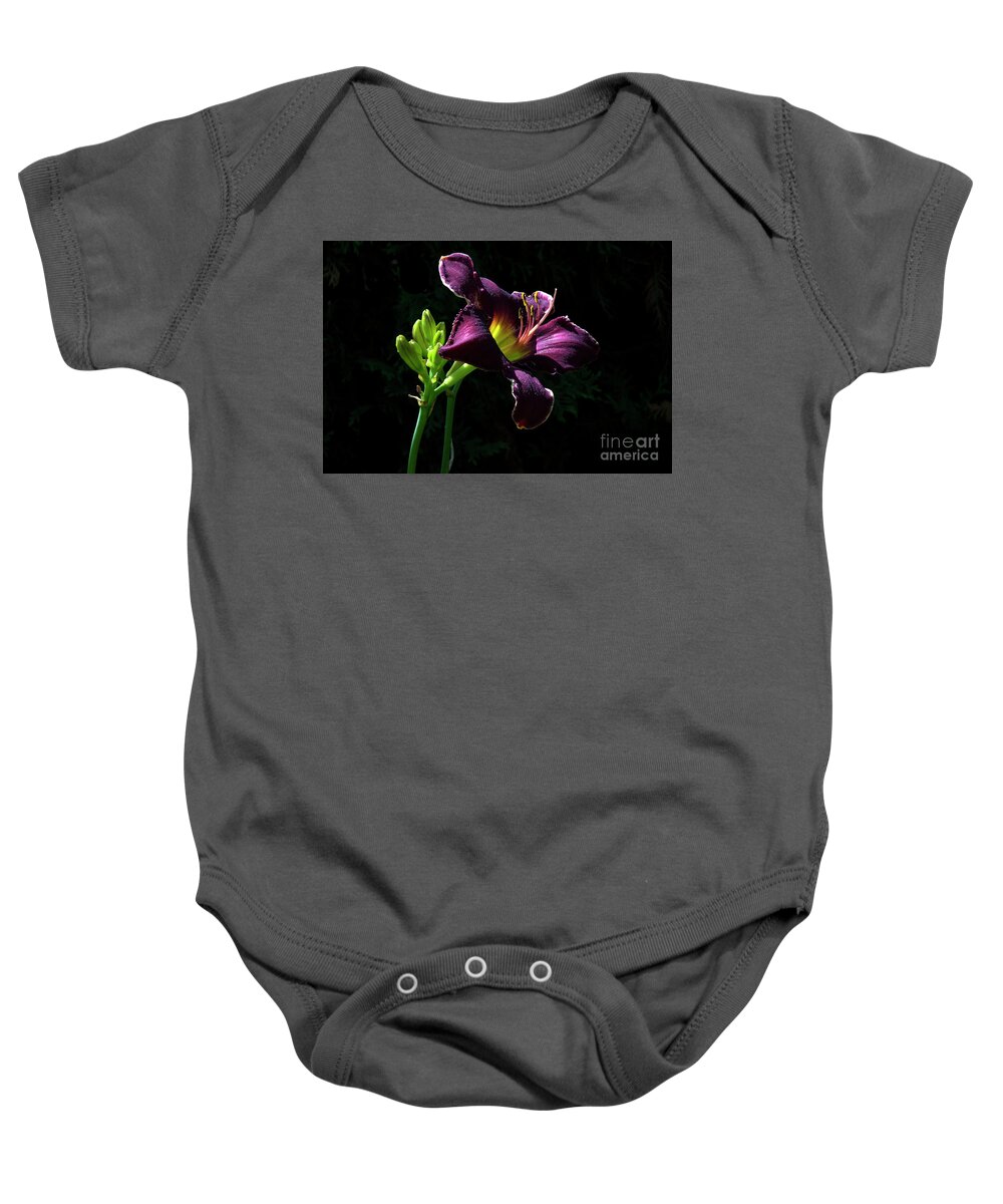 Lily Baby Onesie featuring the photograph Nobility #2 by Doug Norkum