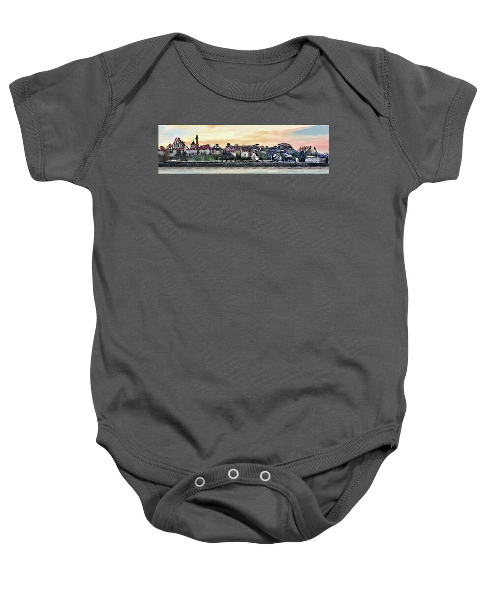 Old Town Baby Onesie featuring the photograph Old Town in Warsaw #16 #1 by Aleksander Rotner