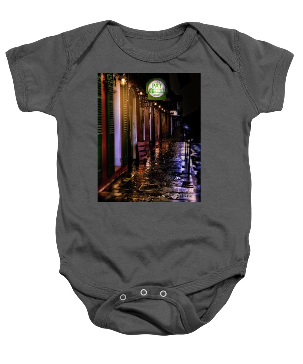 French Quarter Baby Onesie featuring the photograph Pat O'Briens #1 by Jarrod Erbe