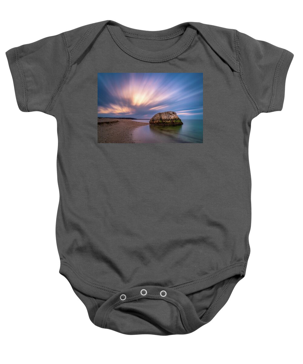 Landscape Baby Onesie featuring the photograph The Big Rock #1 by John Randazzo