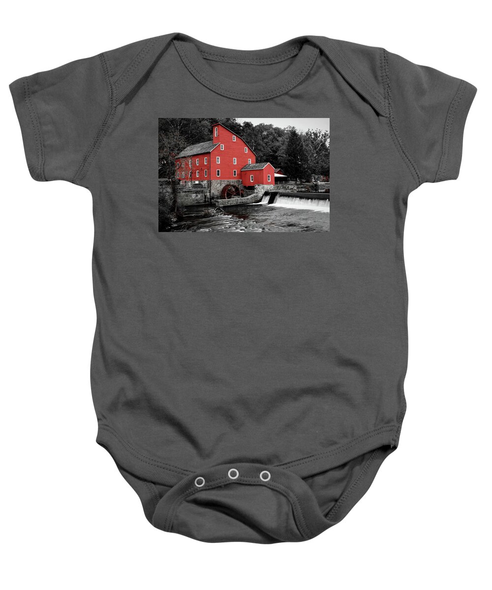 Clinton Mill Baby Onesie featuring the photograph The Clinton Mill #1 by Daniel Carvalho