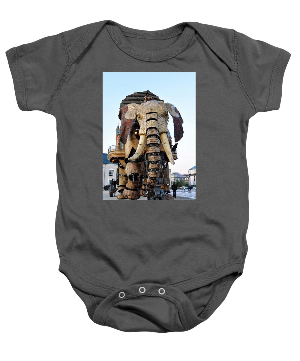 Elephant Baby Onesie featuring the photograph The Great Elephant in Nantes #1 by Dutourdumonde Photography