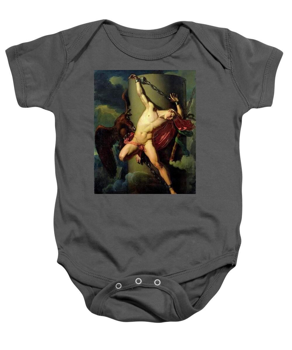 Torture Baby Onesie featuring the painting The Torture of Prometheus #1 by Jean Louis Cesar Lair
