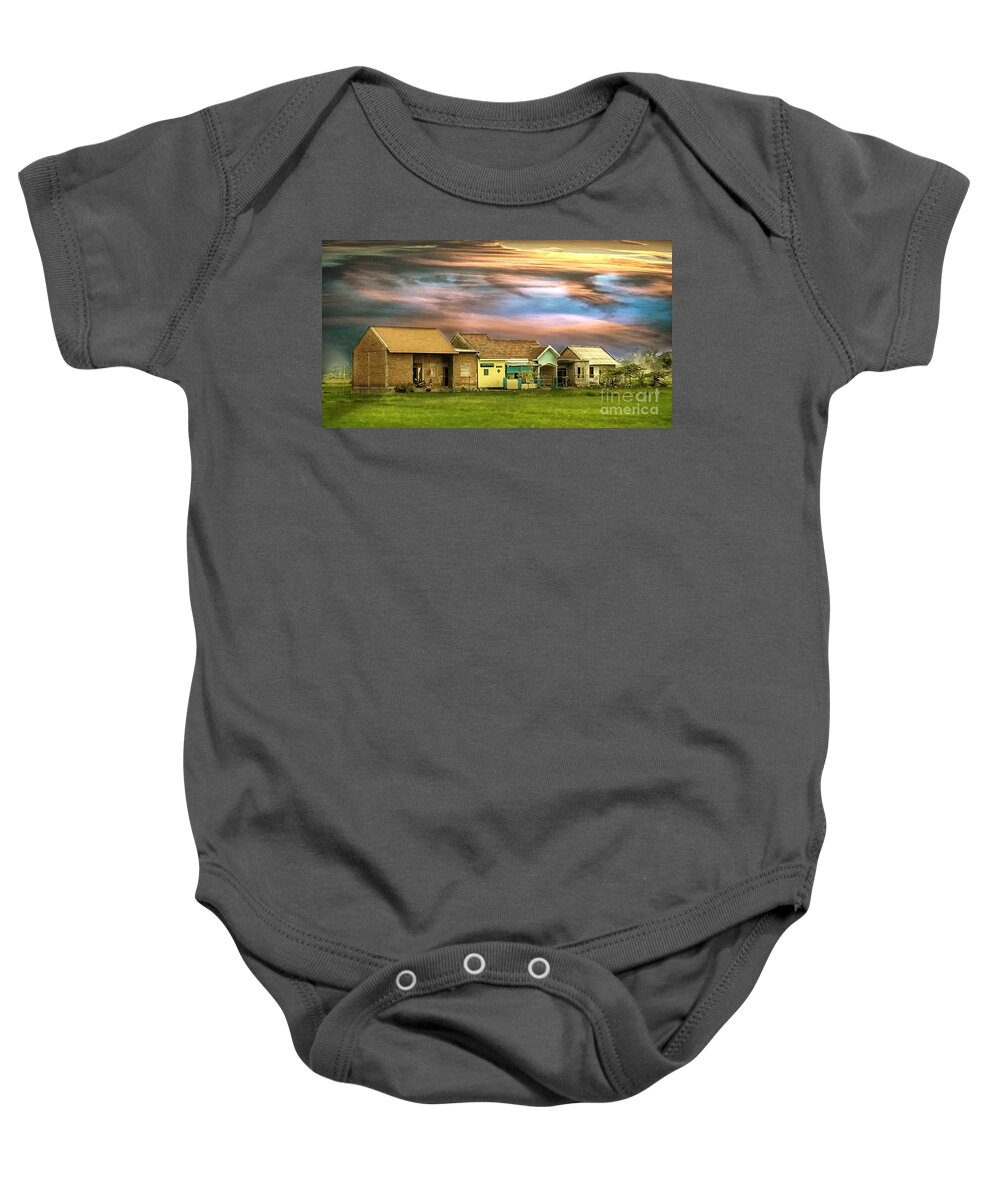 Village Baby Onesie featuring the photograph Village #1 by Charuhas Images