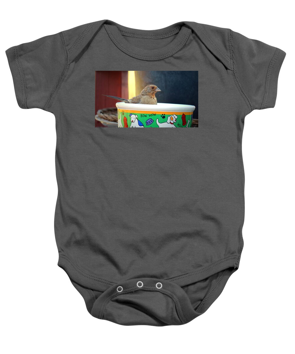 California-towee Baby Onesie featuring the photograph Adult California Towee by Joyce Dickens