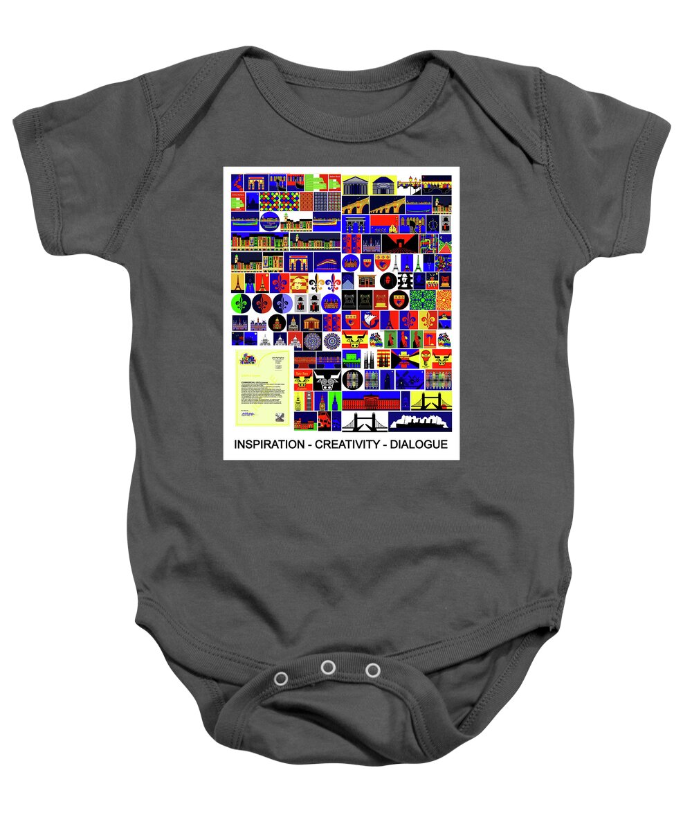  Baby Onesie featuring the digital art 1000 images for download for COMMERCIAL Use by Asbjorn Lonvig