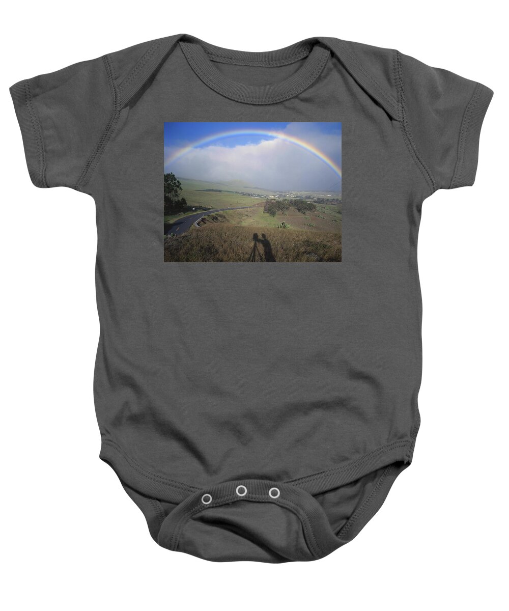 100860 Baby Onesie featuring the photograph 100860 Rainbow in Hawaii by Ed Cooper Photography