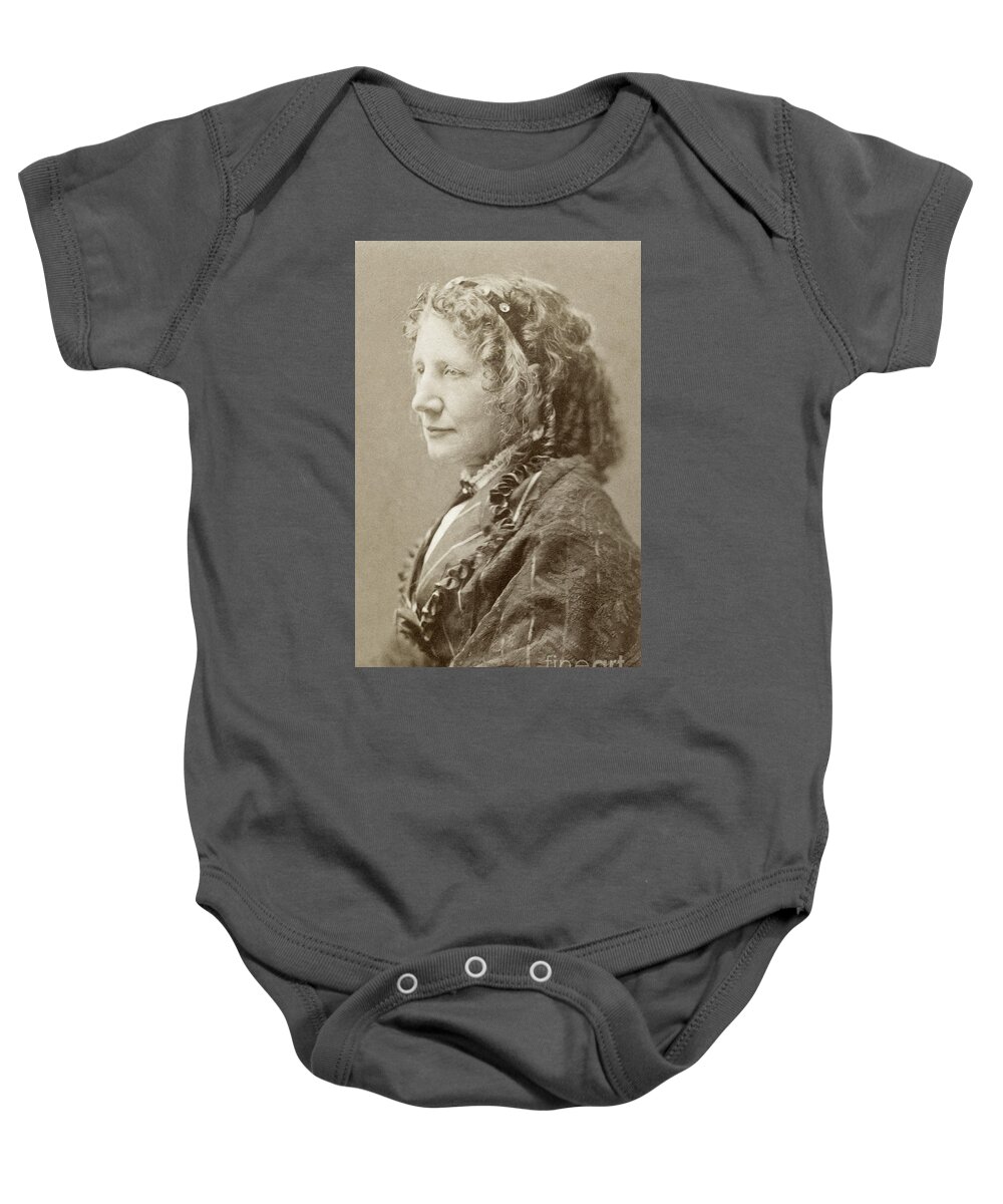 1870 Baby Onesie featuring the photograph Harriet Beecher Stowe #12 by Granger