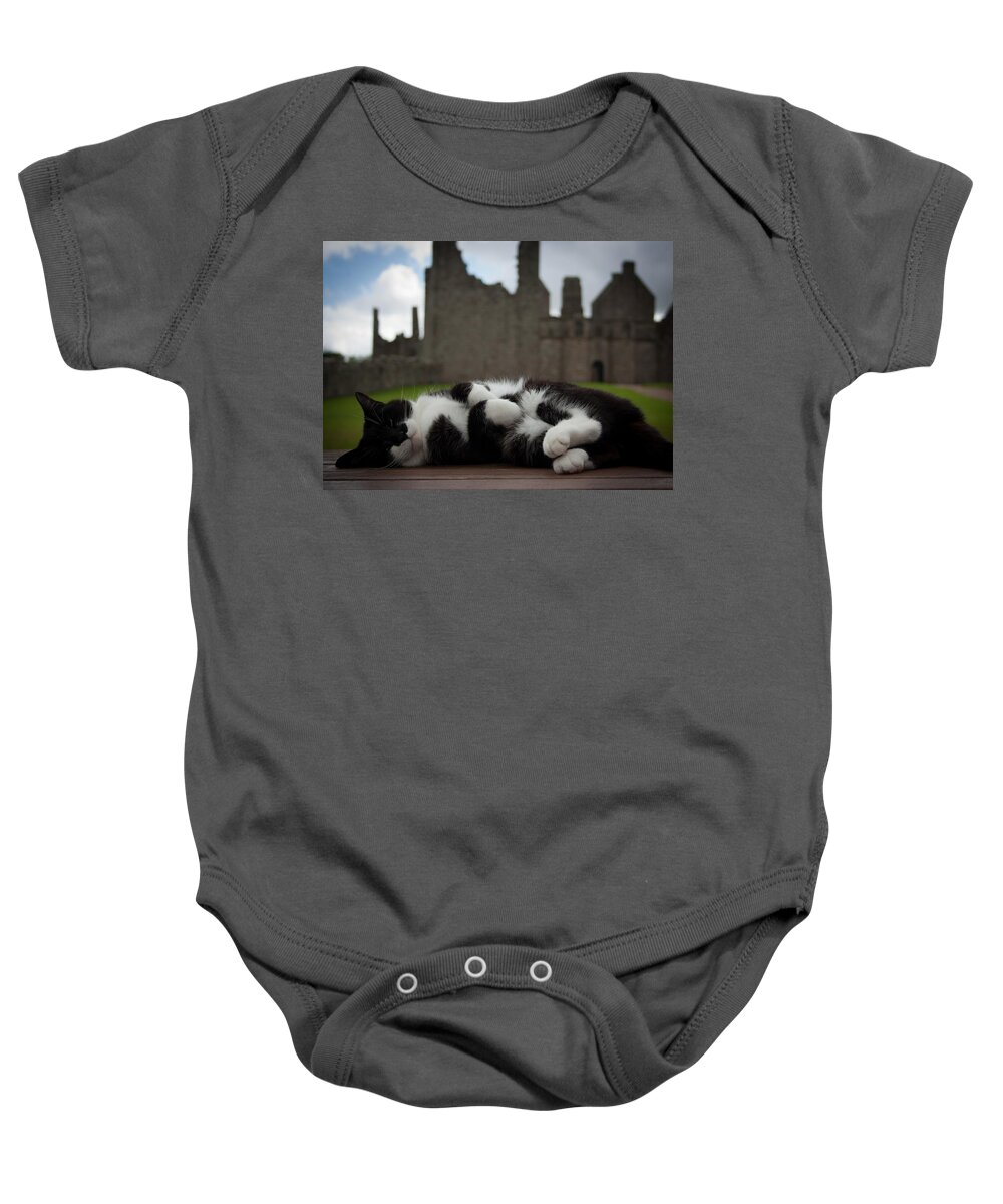Cat Baby Onesie featuring the digital art Cat #169 by Super Lovely