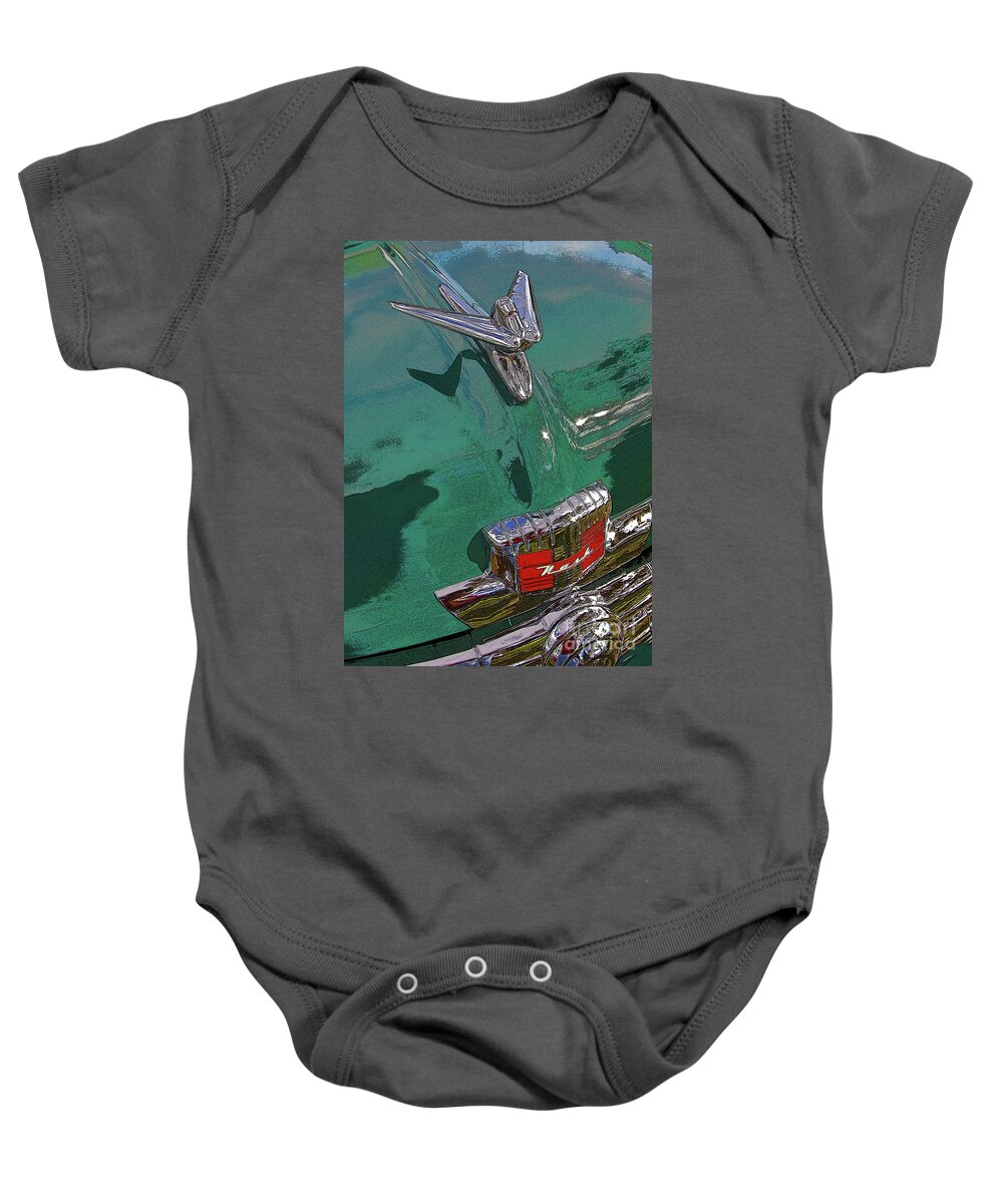 Nash Baby Onesie featuring the photograph 1947 Nash by Rich Walter