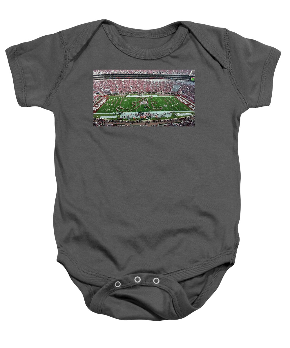 Gameday Baby Onesie featuring the photograph Bama A Panorama #2 by Kenny Glover
