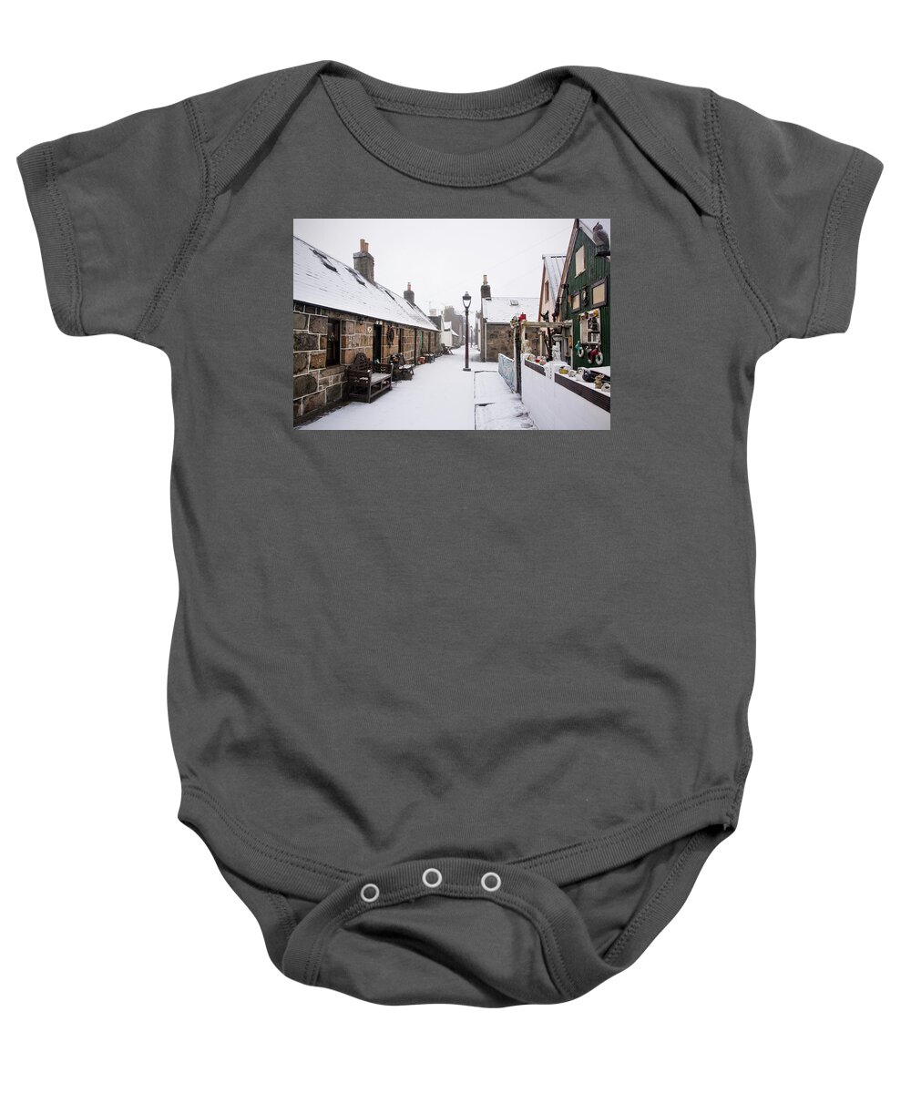 Fittie Baby Onesie featuring the photograph Fittie in the Snow #2 by Veli Bariskan